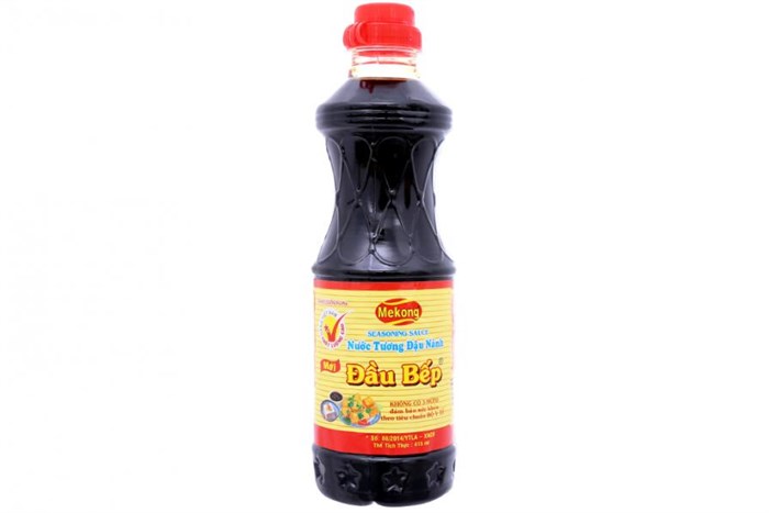 Nước Tương Đậu Nành Đầu Bếp Nắp Đỏ Mekong 415ml Block 12 chai